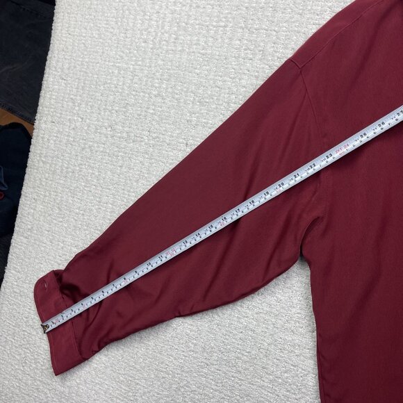 Danelli Men's Button up Dress Shirt Size XL Red Plaid Pocket Made In Canada - Picture 9 of 10